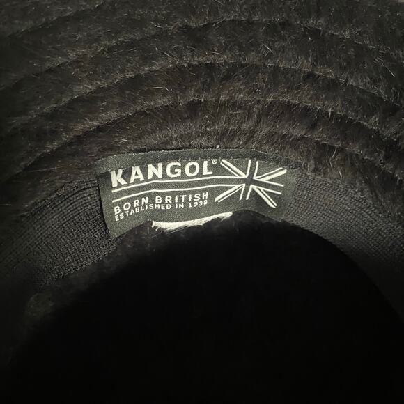 Vintage Kangol Fagora Casual Bucket Hat Sz S Black Faux Fur Hip Hop Y2k Street main image 7
